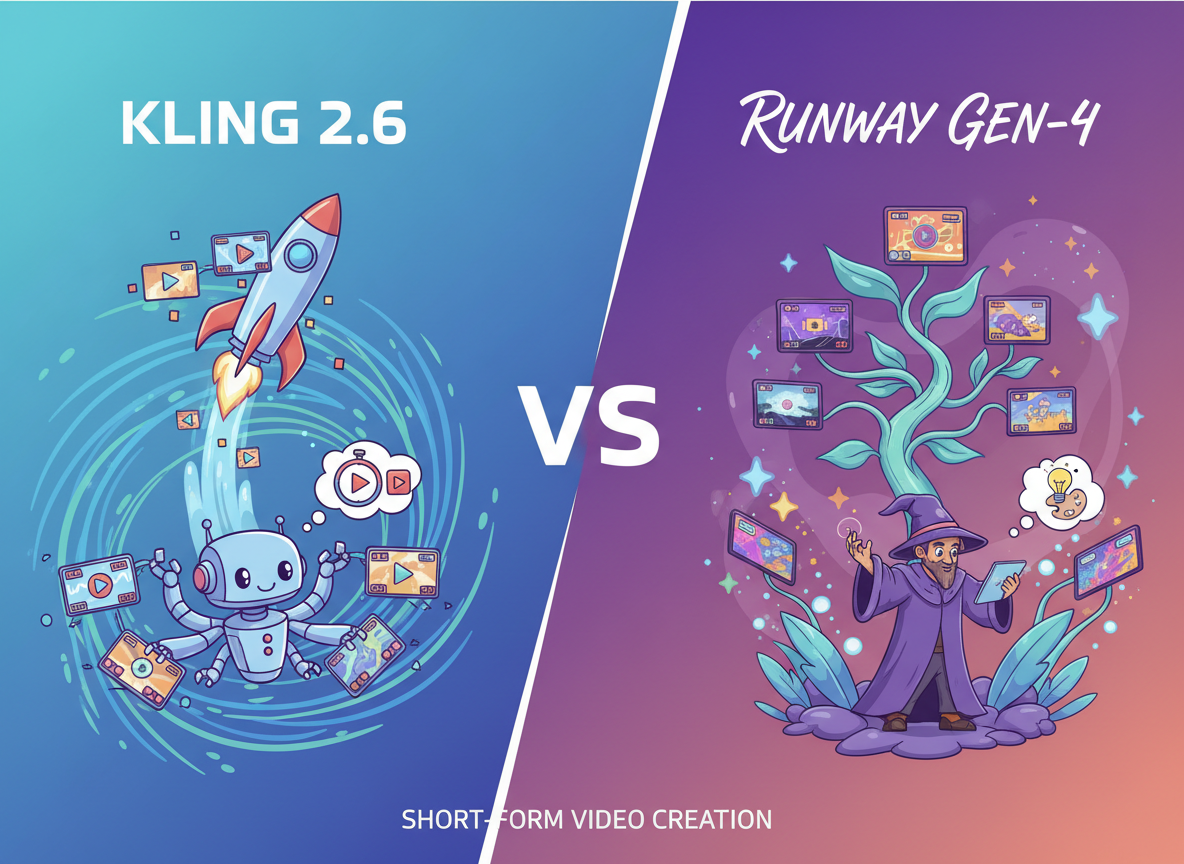 2026: Kling 2.6 vs Runway Gen-4 for Short-Form Video Creation